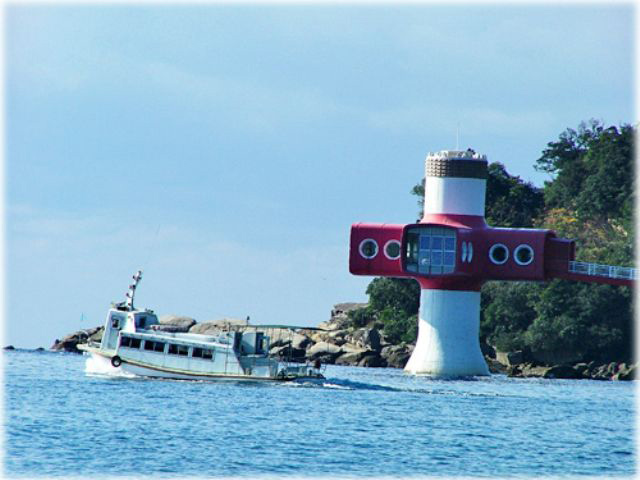 海中展望塔『足摺海底館』　と　竜串グラスボート　in　竜串海域公園